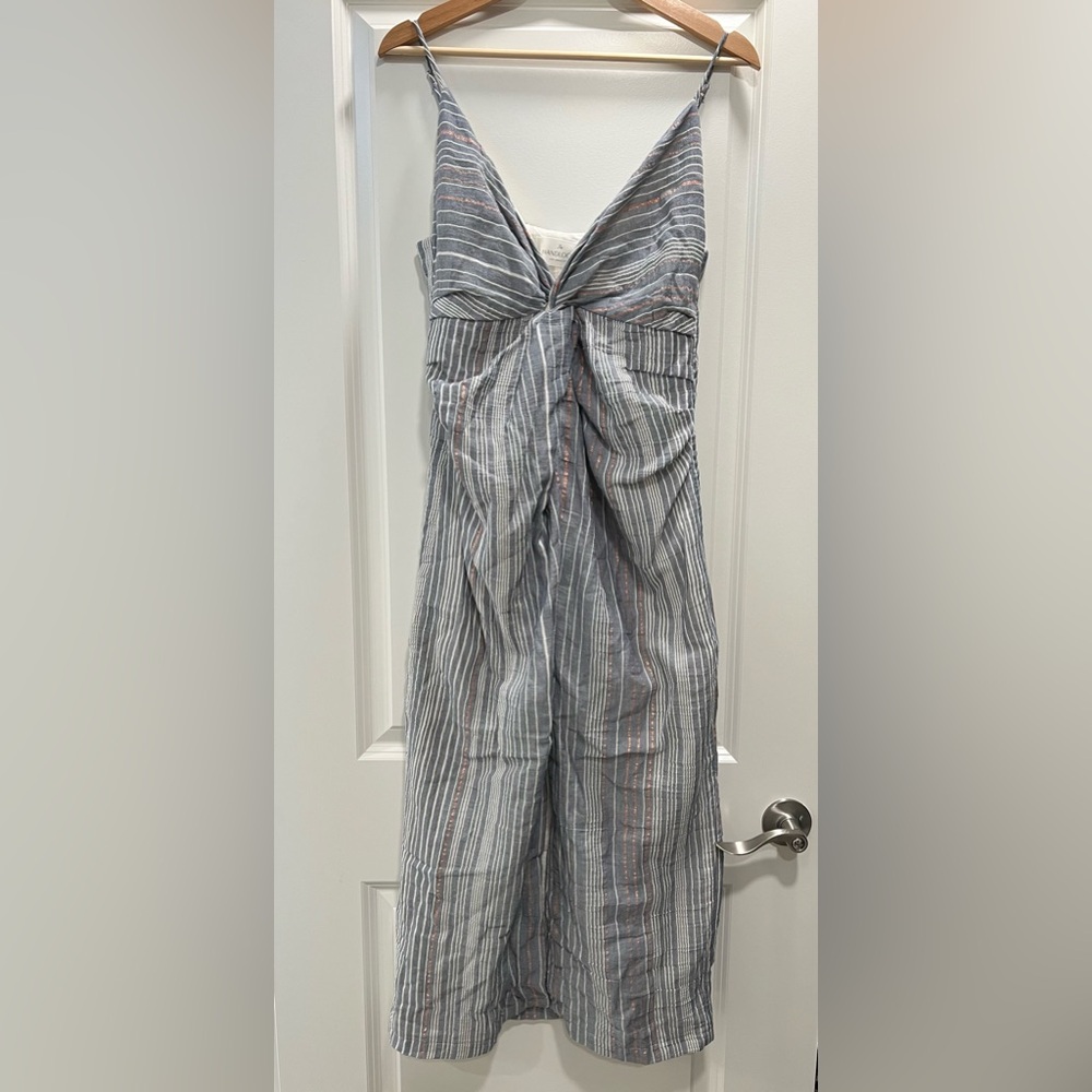 100% Cotton breezy summer striped dress -NWT
